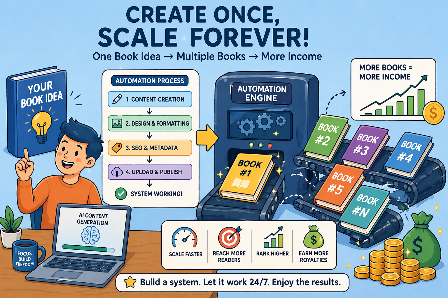 scaling KDP books